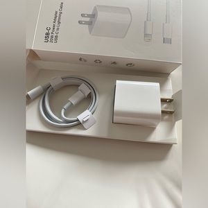 Fast iPhone Charger - 20W Power Adapter With USB-C To Lightning Cable